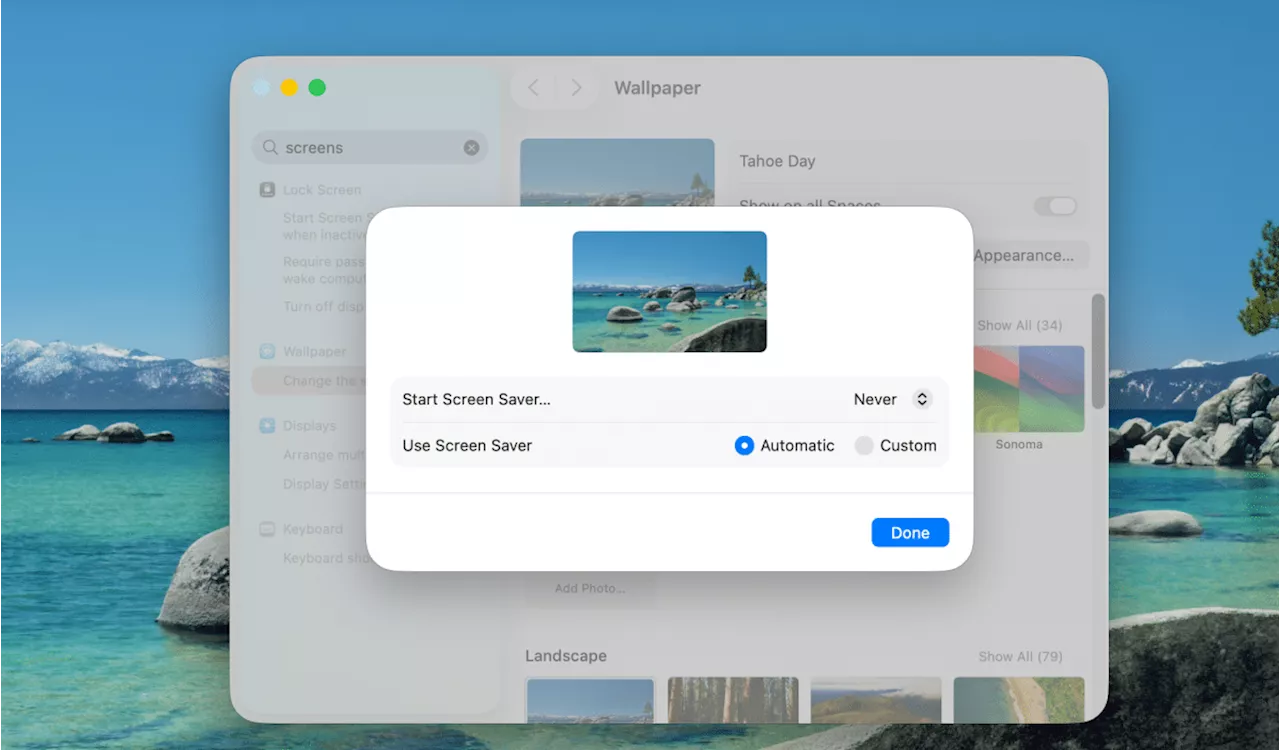 Entdeckt: Apples neue Bildschirmschoner aus macOS 26 Tahoe im Netz