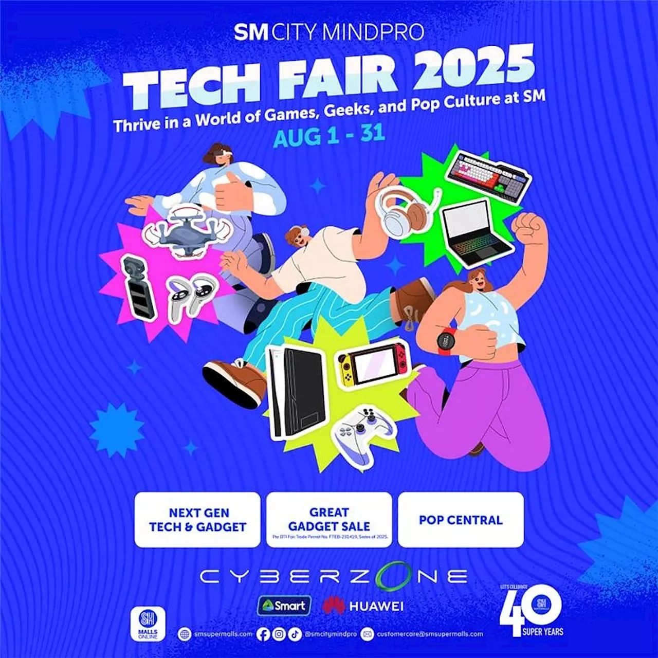 Step into the tech life at SM City Mindpro’s Tech Fair!