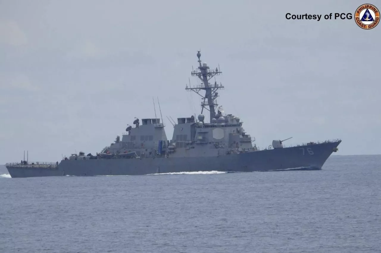 US briefly deploys 2 warships to a disputed South China Sea shoal after Chinese collision