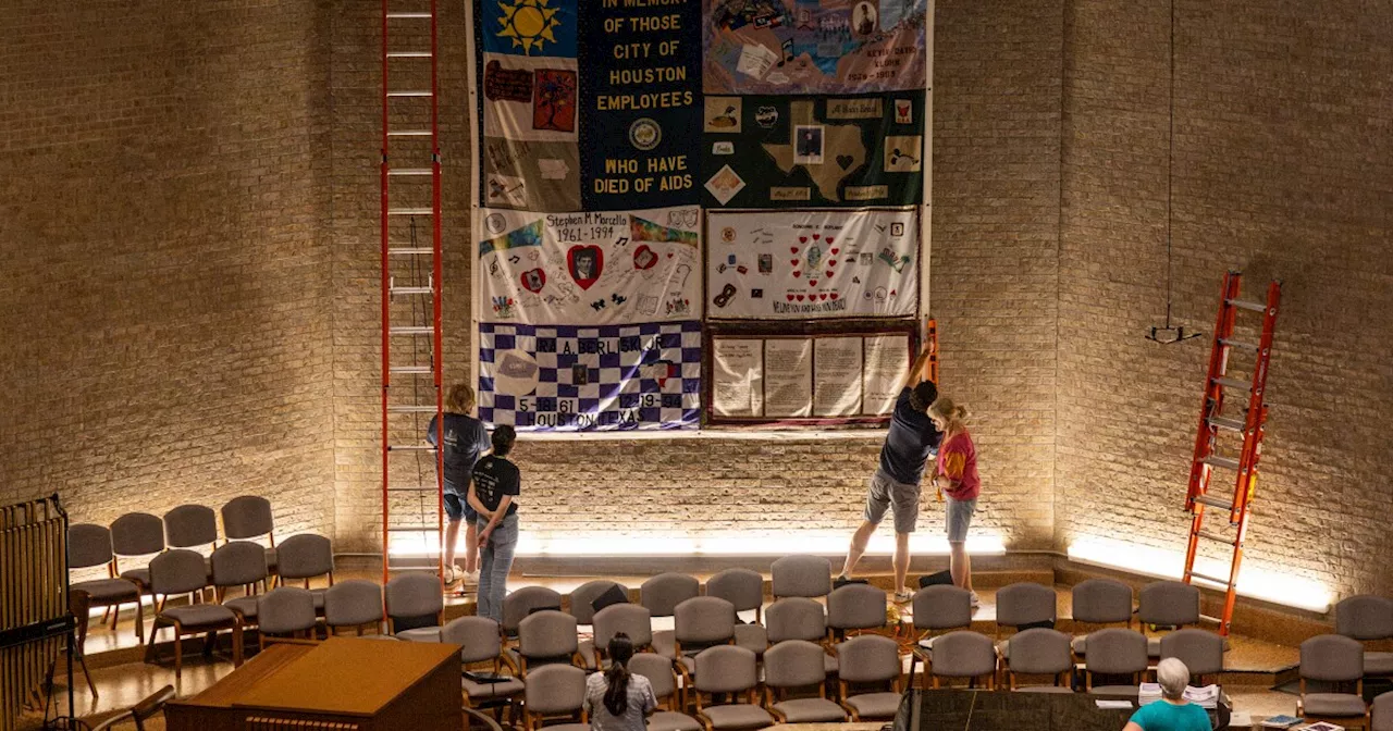 Austin church puts AIDS Memorial Quilt on display during Pride
