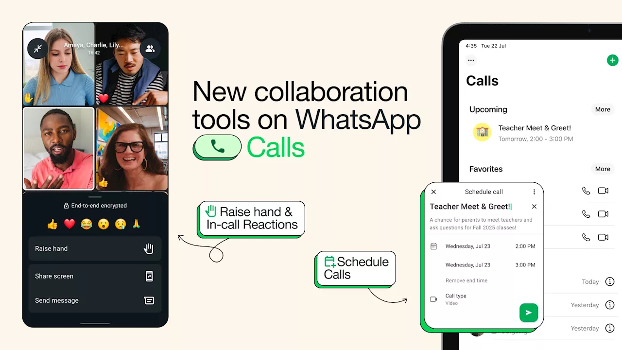 WhatsApp Rolls Out Scheduled Calls, Reactions In Group Calls
