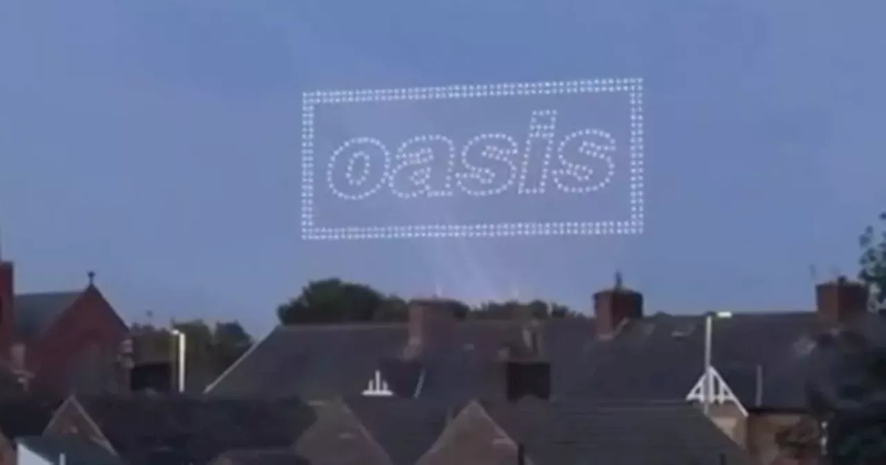 The stunning Oasis drone show that has lit up skies during their 2025 tour