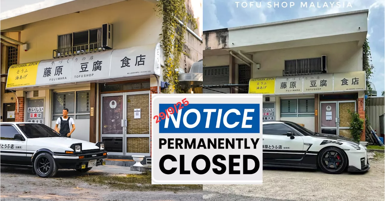 “Thank You For Your Support” — Fujiwara Tofu Shop In USJ Is Closing Down This September