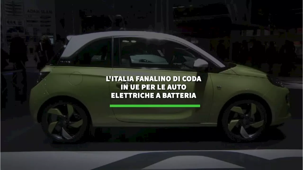 L'Italia fanalino di coda in Ue per le auto elettriche a batteria