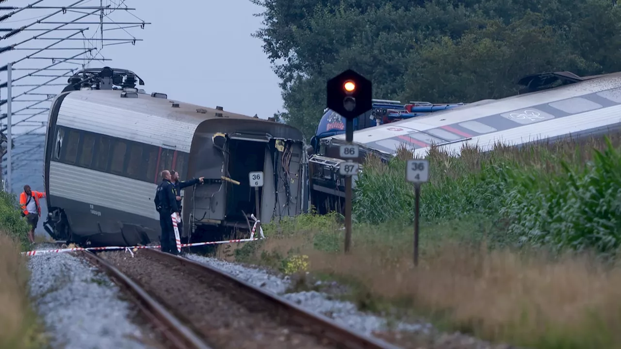 En blev dræbt og mange såret, da lyntog blev afsporet ved Bjerndrup i Sønderjylland