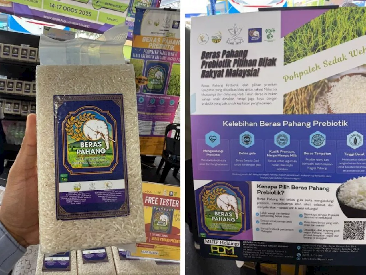 Low-sugar, gut-friendly: Malaysia’s first prebiotic rice, ‘Beras Pahang’ hits market at RM8 per kg