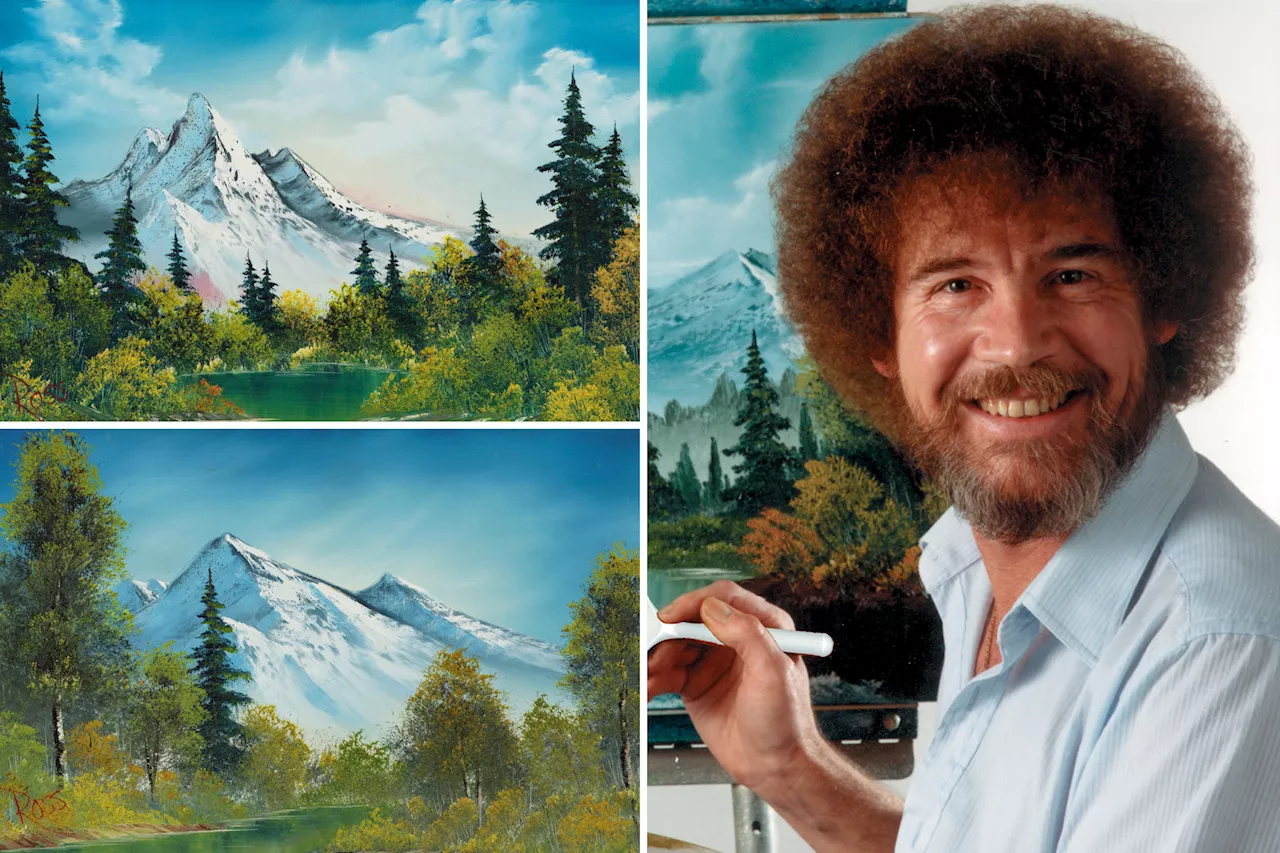 Bob Ross paintings beat expectations at auction, marking milestone for late artist