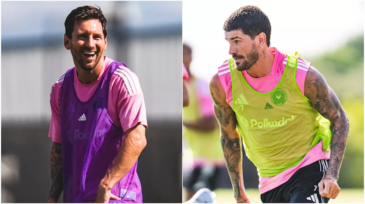 Los gestos de Rodrigo De Paul con Lionel Messi que llamaron la atención en el entrenamiento de Inter Miami