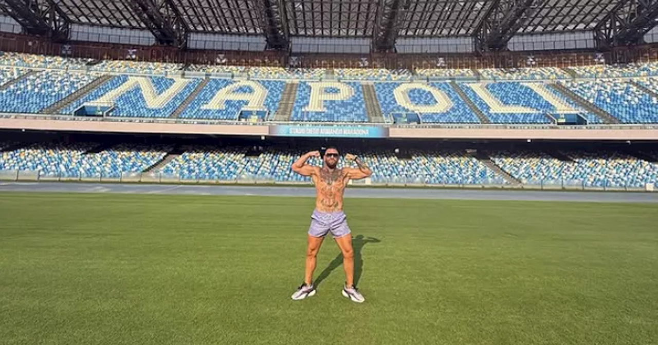 Conor McGregor Plays Football in Naples as He Awaits White House Fight Opportunity