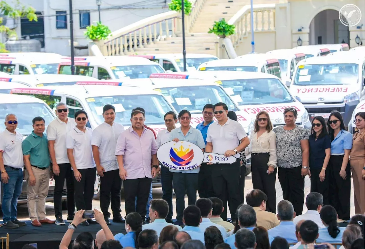 Marcos distributes 124 ambulances to Eastern Visayas to boost health care