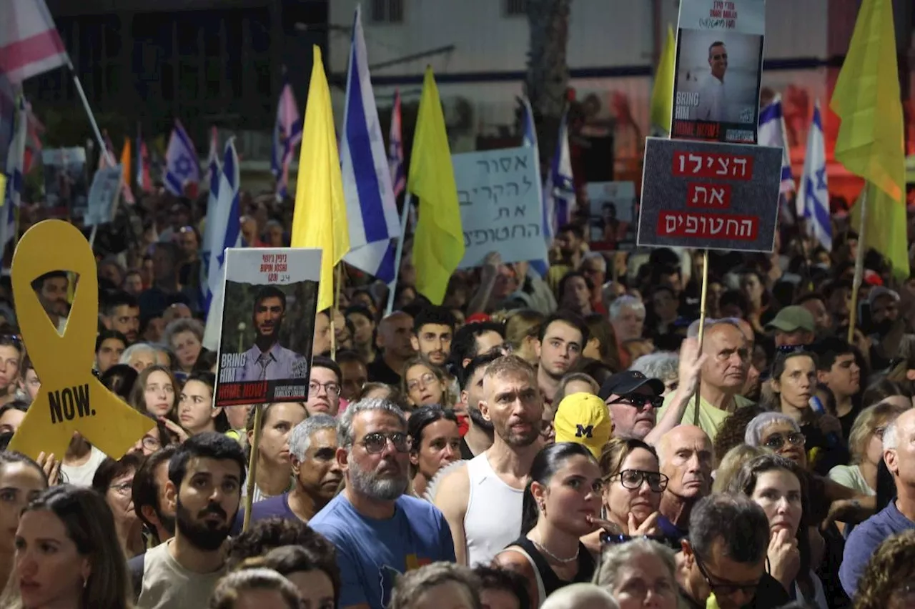 Tens of thousands of Israelis protest for end to Gaza war