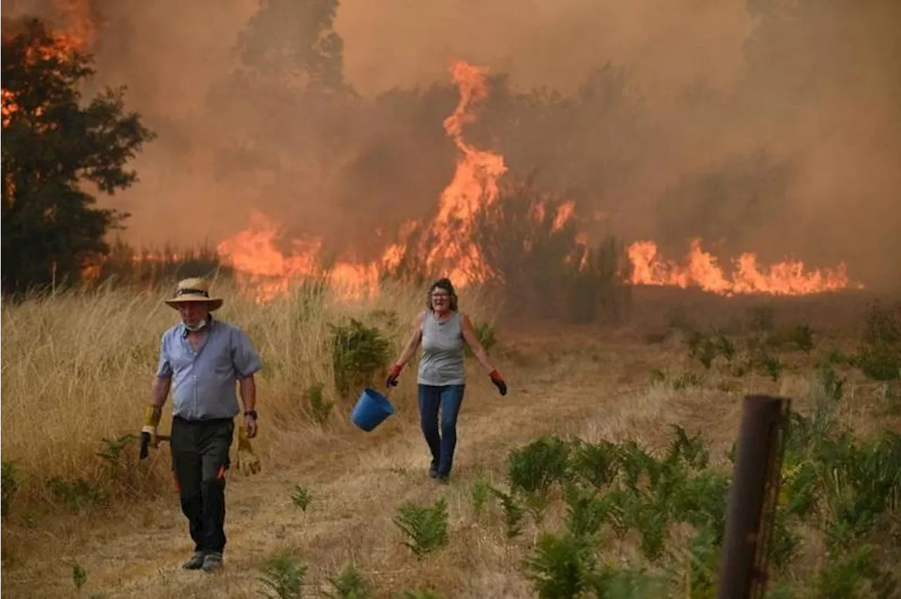 Spain PM vows 'climate pact' on visit to fire-hit region