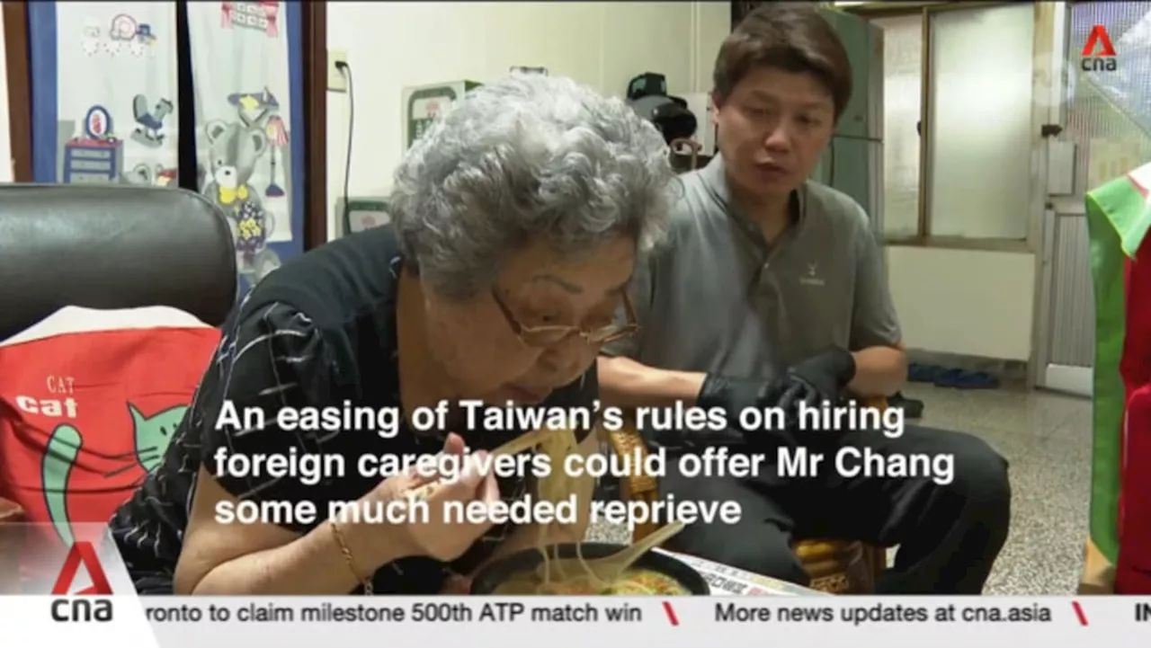Why is Taiwan's relaxed hiring of foreign caregivers for elderly seen as controversial?