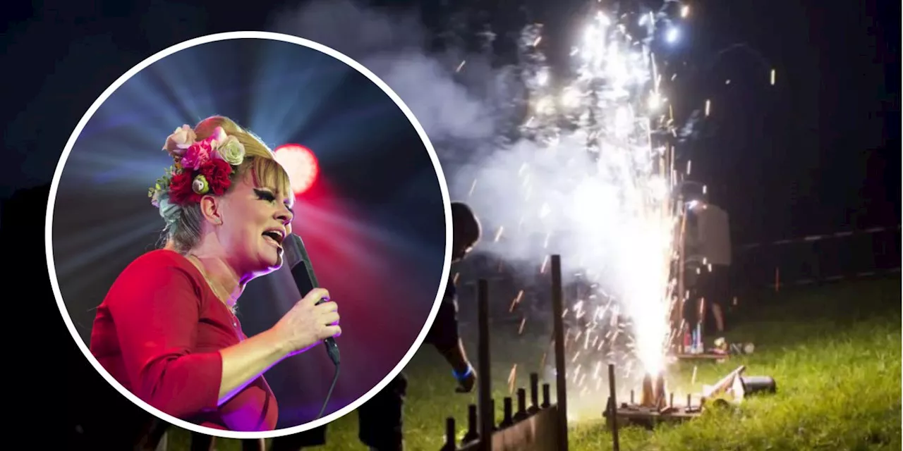Feuerwerk explodiert neben Nicole Bernegger - Auftritt abgesagt!