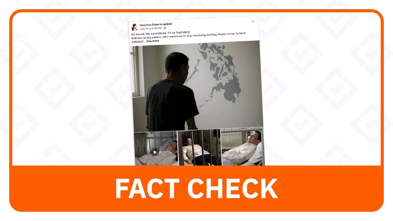 FACT CHECK: Photo of barong-clad Duterte inside a jail cell is fake