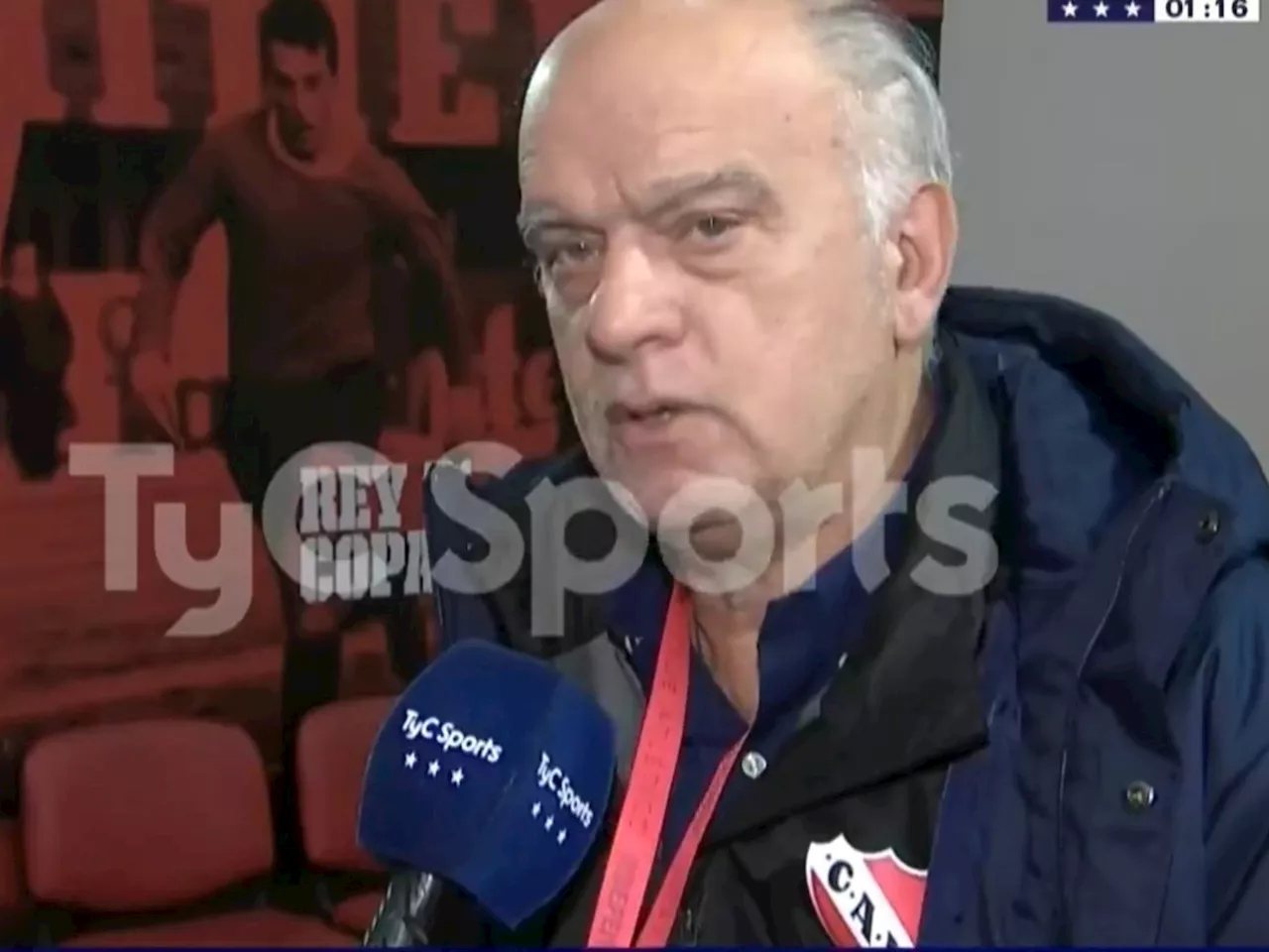 Grindetti pidió 'una sanción' de la Conmebol a la Universidad de Chile y reclamó 'la liberación de la responsabilidad a Independiente'
