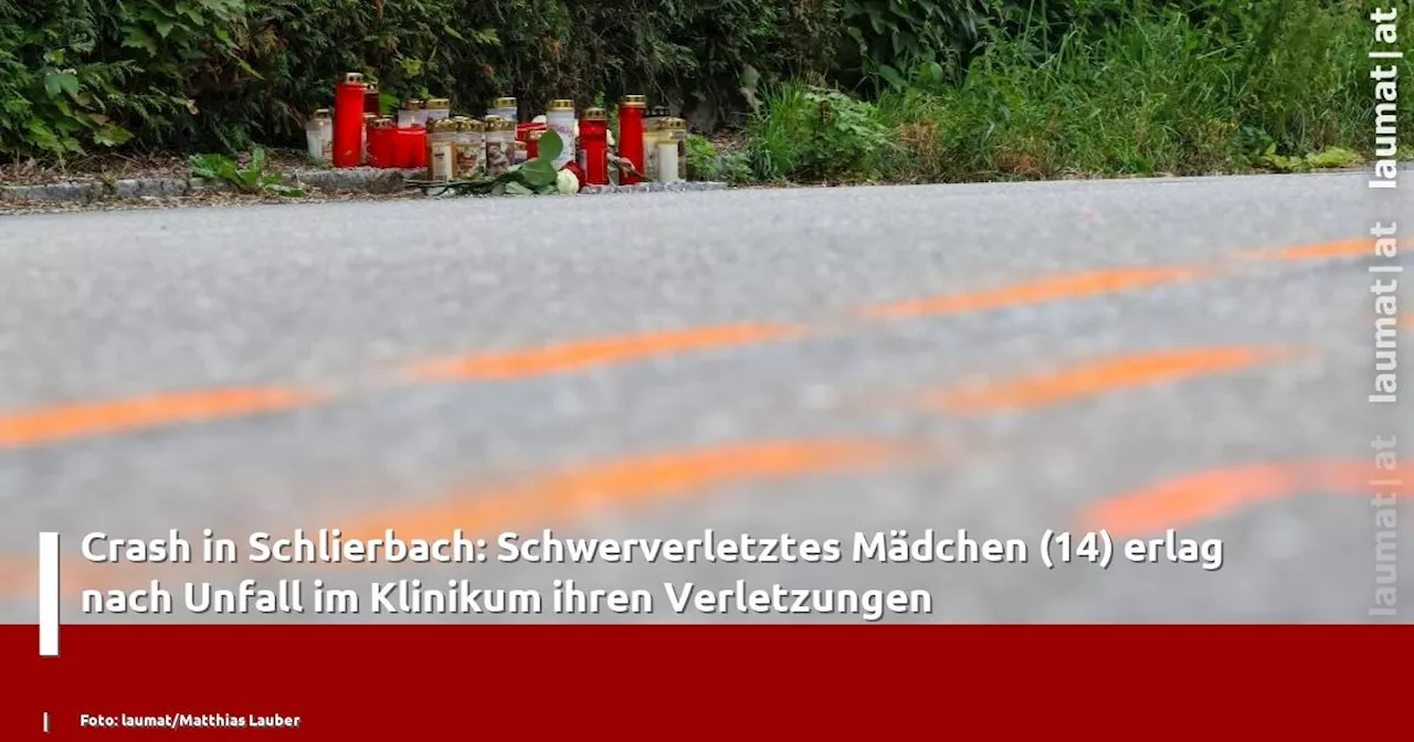 Crash in Schlierbach: Schwerverletztes M�dchen (14) erlag nach Unfall im Klinikum ihren Verletzungen