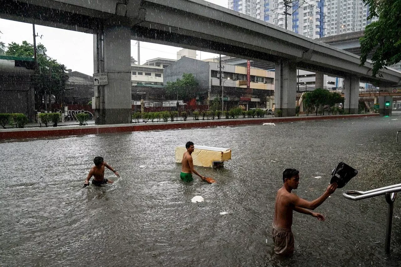 Number of flood control projects in each city or town in NCR