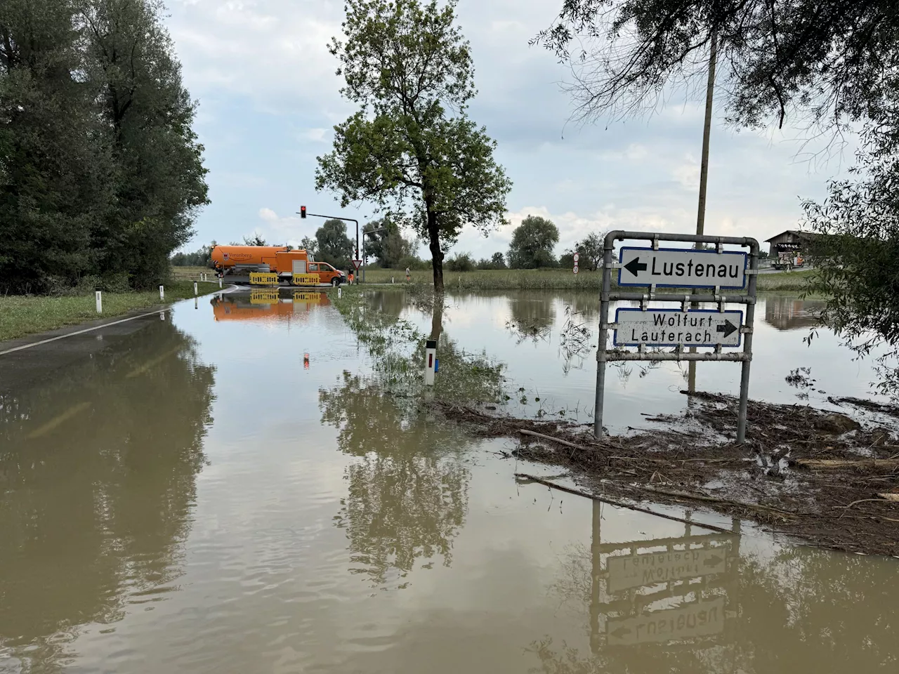 Unwetter in Vorarlberg: Mehrere Feuerwehreinsätze