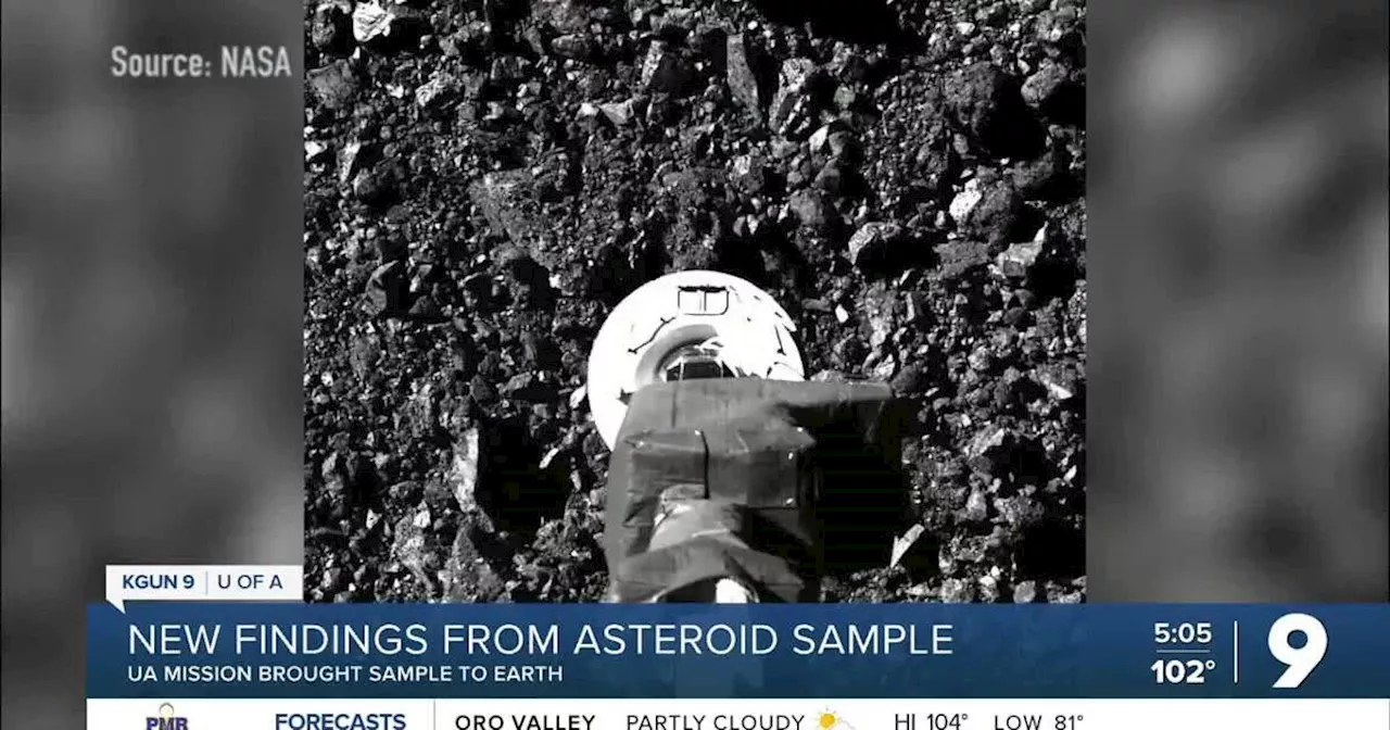 New findings from UA’s asteroid sample mission