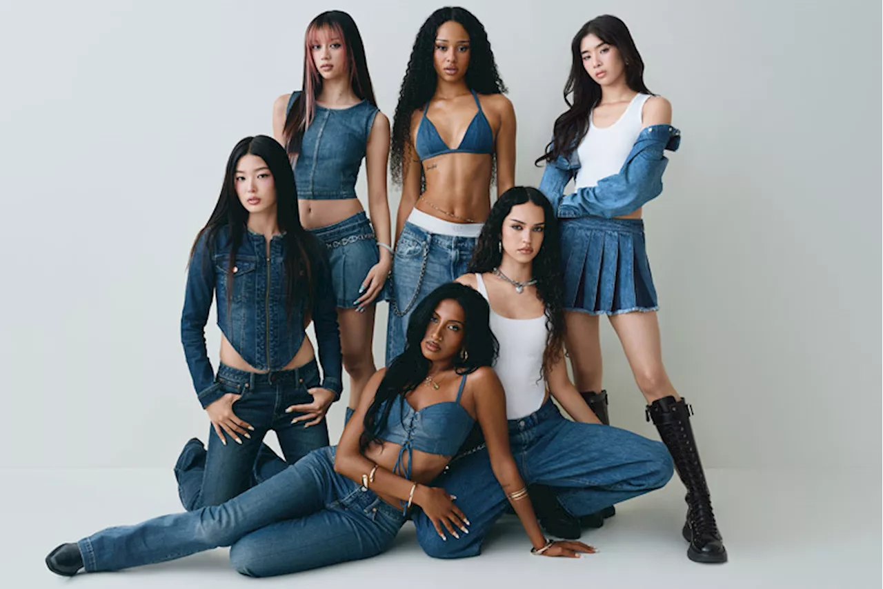 Katseye frontlines global fall 2025 denim campaign
