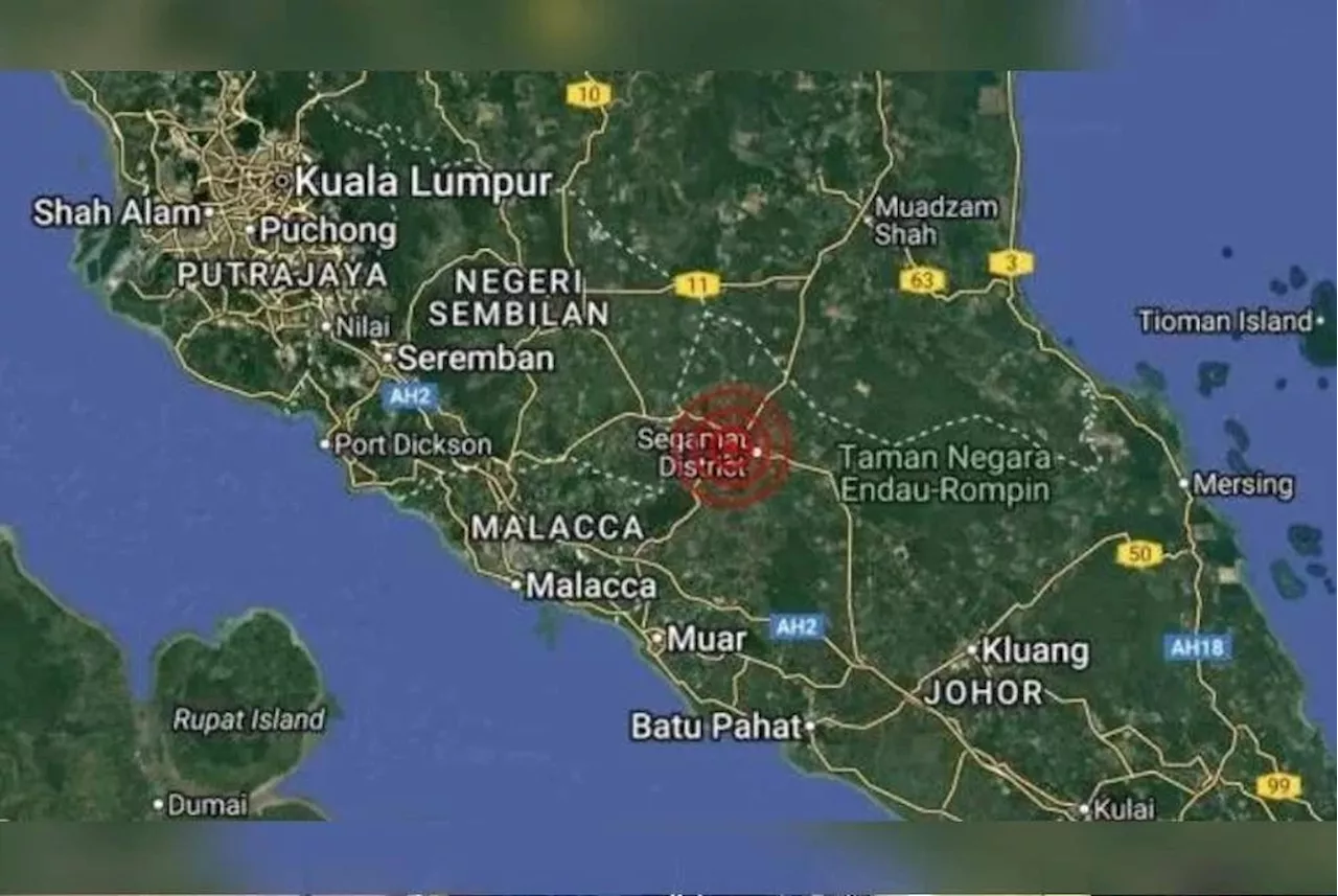 Earthquakes that hit Johor mild, no cause for concern, says MetMalaysia