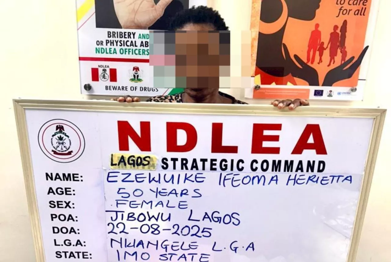 NDLEA arrests widow 'attempting to traffic cocaine with fake pregnancy' in Lagos