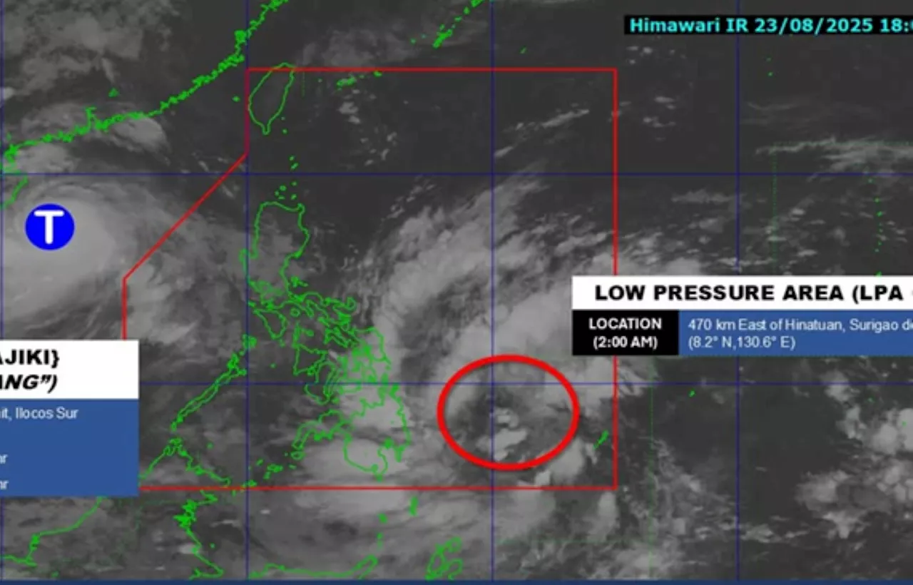 LPA east of Surigao del Sur may intensify into tropical depression