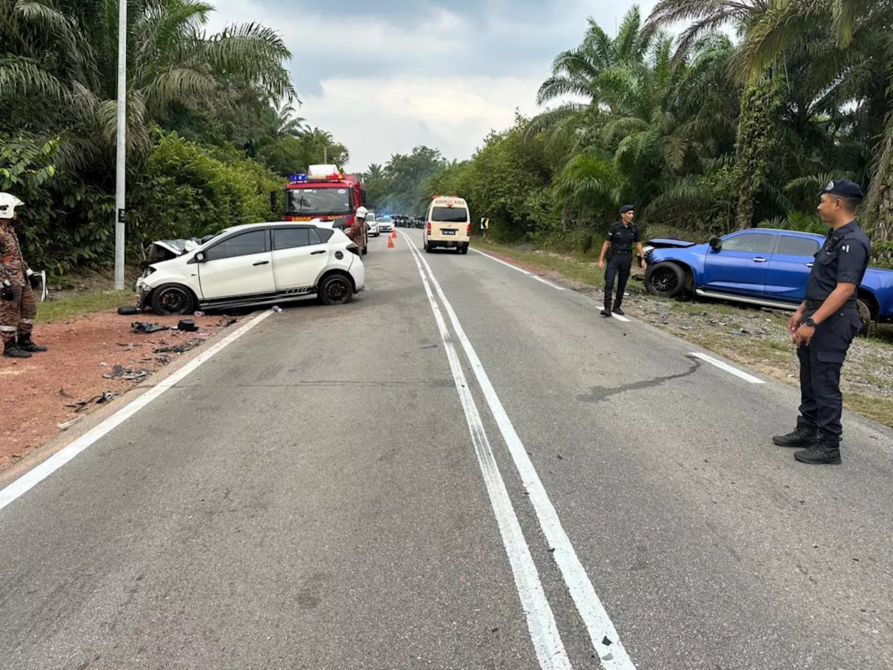 Kanak-kanak tiga tahun antara tiga maut kereta bertembung pacuan empat roda
