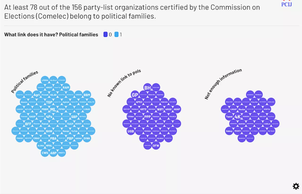 Political dynasties also swarm the party-list elections
