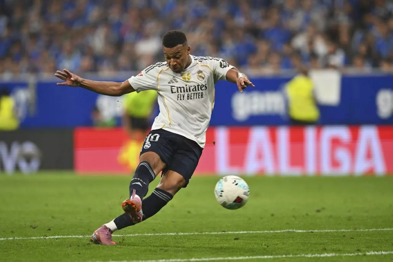 Mbappé scores twice as Real Madrid blanks Oviedo
