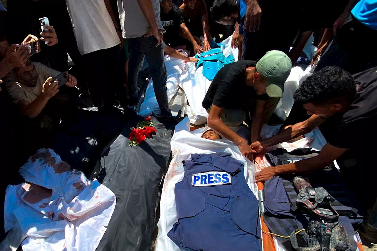 Five journalists killed in Israeli strike on Gaza hospital, agencies mourn