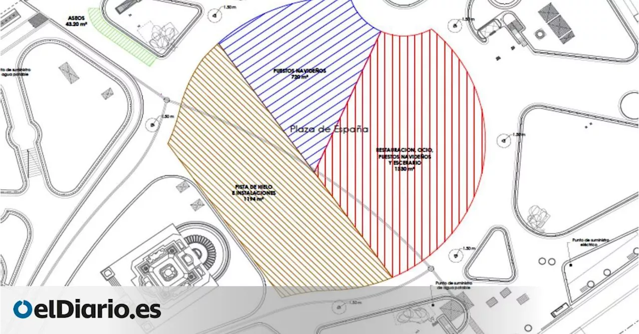 Nuevo concurso para explotar en Navidad el 'feriódromo' de Almeida en Plaza de España por 40.000 euros