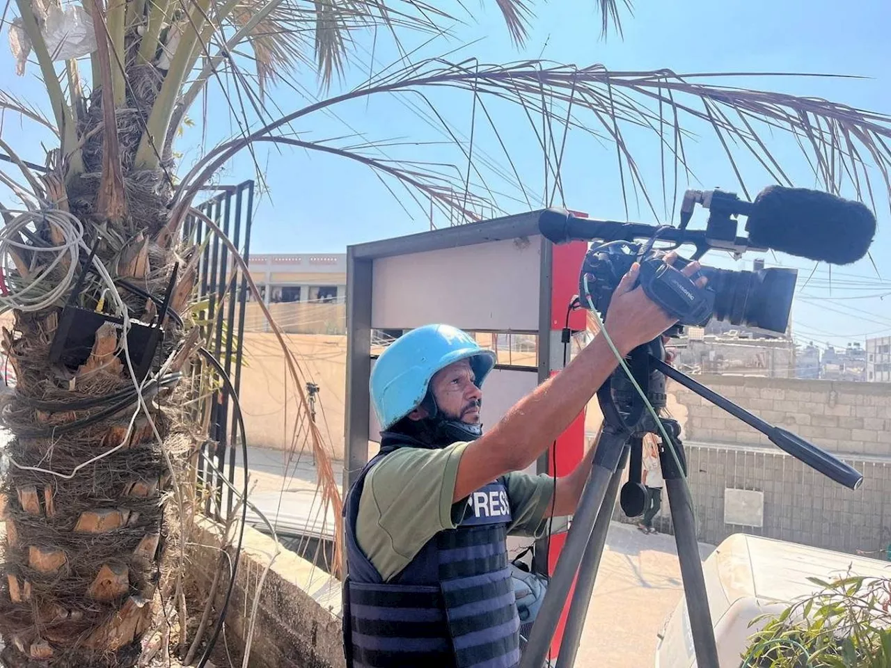 Israel says Hamas camera was target of its strike on Gaza hospital that killed journalists
