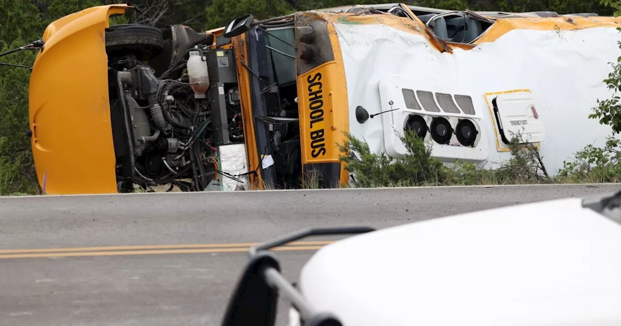 Leander school bus driver, many students, weren't wearing seat belts during rollover