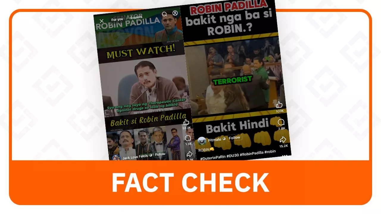 FACT CHECK: Robin Padilla is not the main catalyst of peace talks in Mindanao