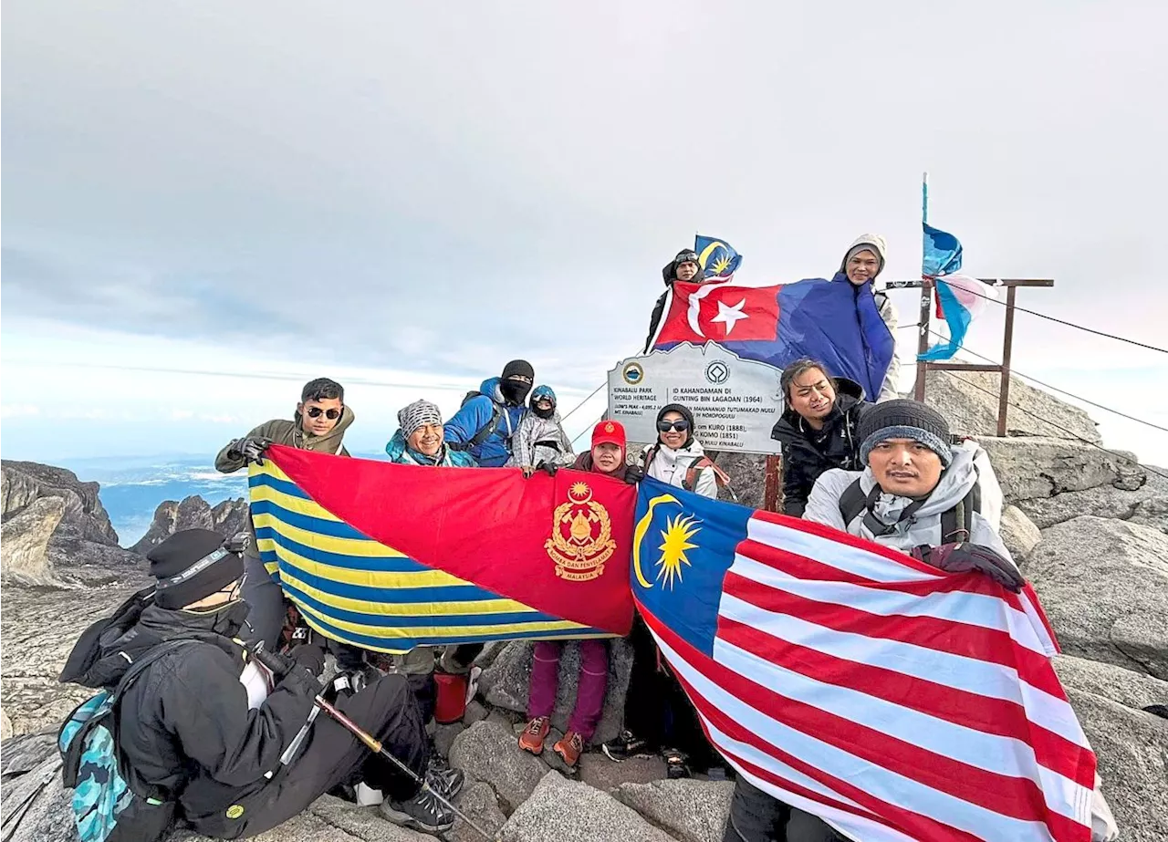 All fired up on Mount Kinabalu