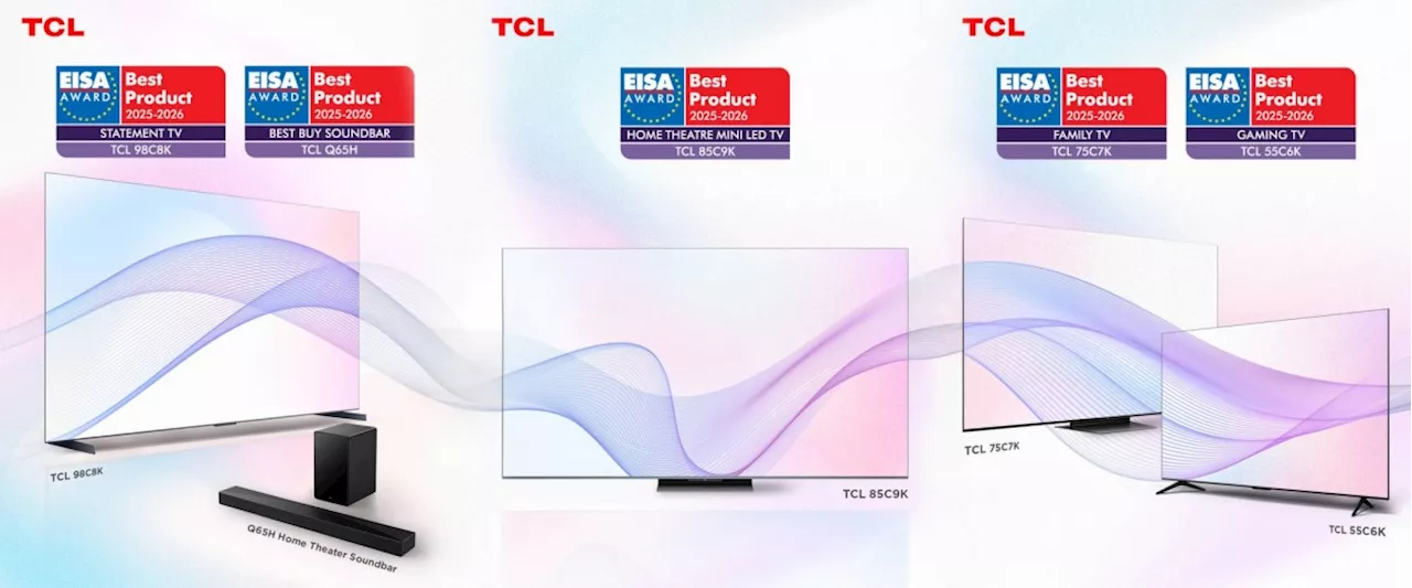 TCL dominates with five EISA Awards