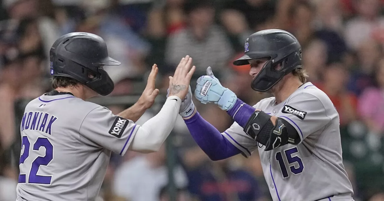 Goodman homers, Moniak drives in 3 as Rockies snap 4-game skid with 6-1 win over Astros