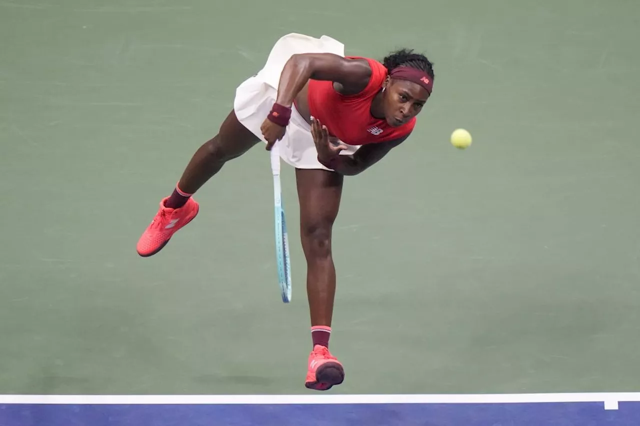 Coco Gauff's 1st match with a new serve coach at the US Open is a struggle but also a win