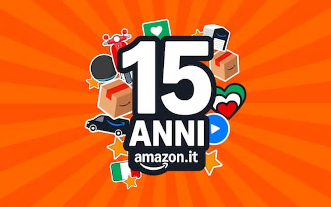 Amazon compie 15 anni in Italia, tre giorni di offerte