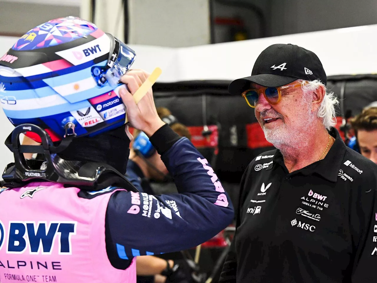 Briatore le dio una caricia a Colapinto y lanzó un deseo antes del GP de Hungría de Fórmula 1: 'Hay que reconocerle el mérito a Franco'