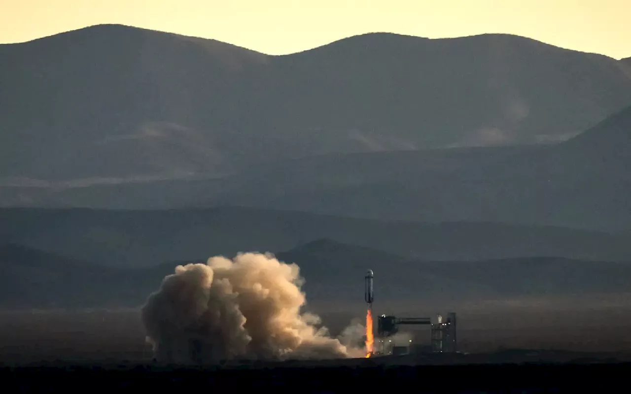 Crypto mogul flies to space on latest Blue Origin flight