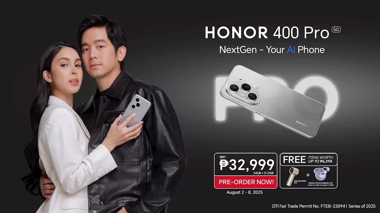 HONOR 400 Pro 5G is here! Snap ultra clear with 200MP AI camera — Yours for P32,999
