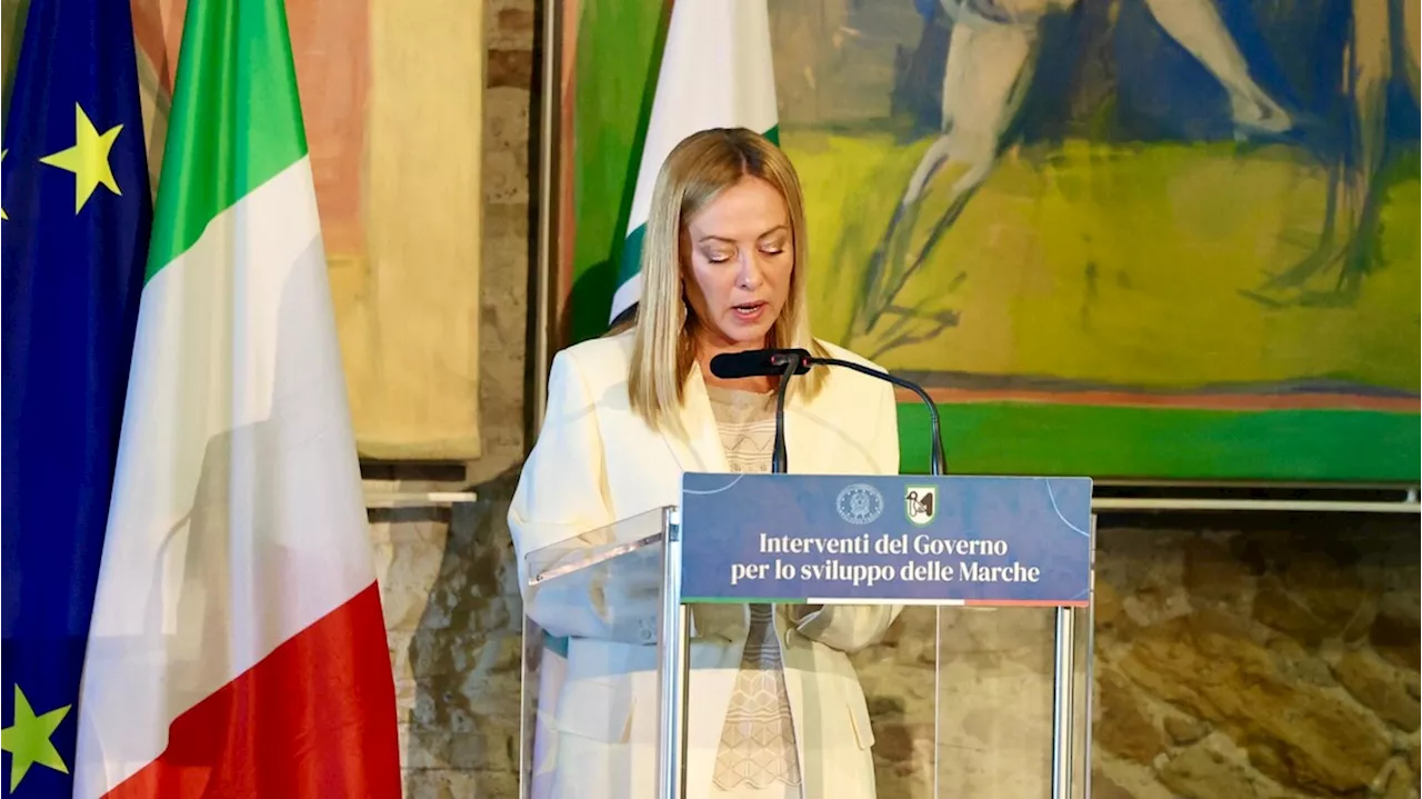 Meloni ad Ancona cita Mattei, suo insegnamento straordinario