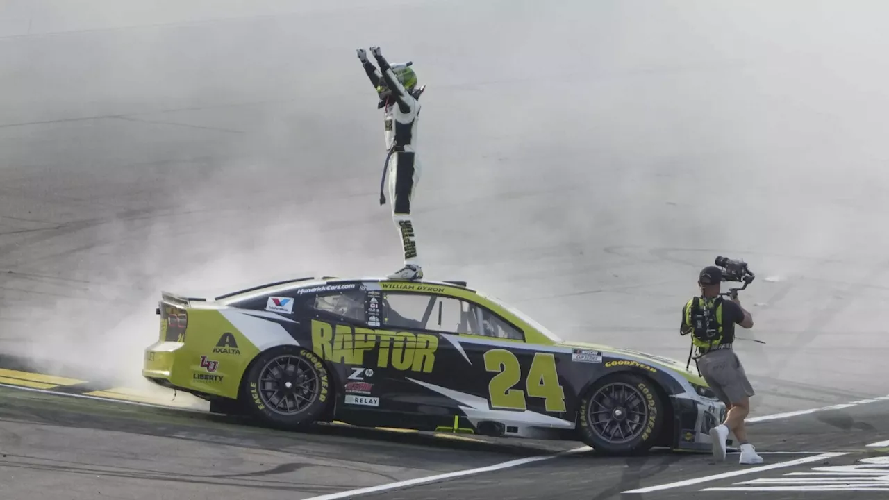 William Byron has enough fuel to win NASCAR Cup race at Iowa Speedway