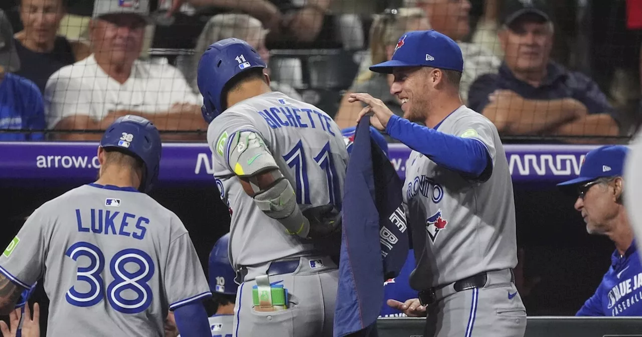 Bichette has 2 HRs and 6 RBIs, Blue Jays get 25 hits in 15-1 victory over Rockies