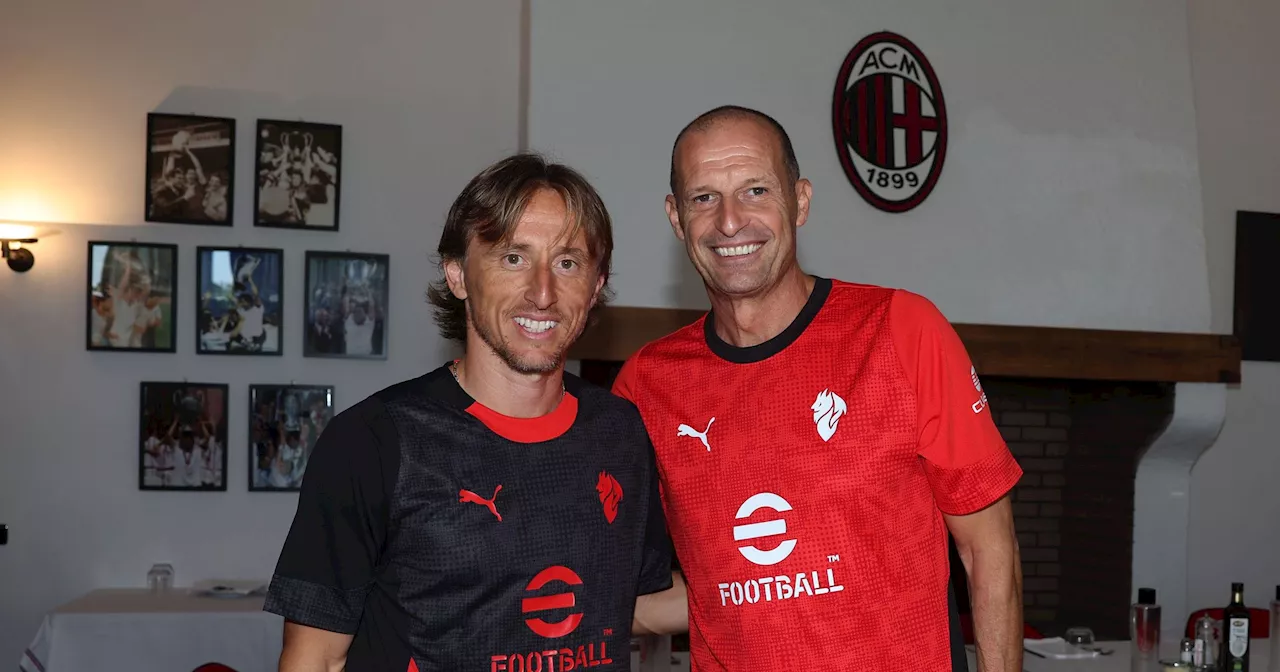 È Modric day a Milanello! Primo allenamento con Allegri: come è andata la sua giornata