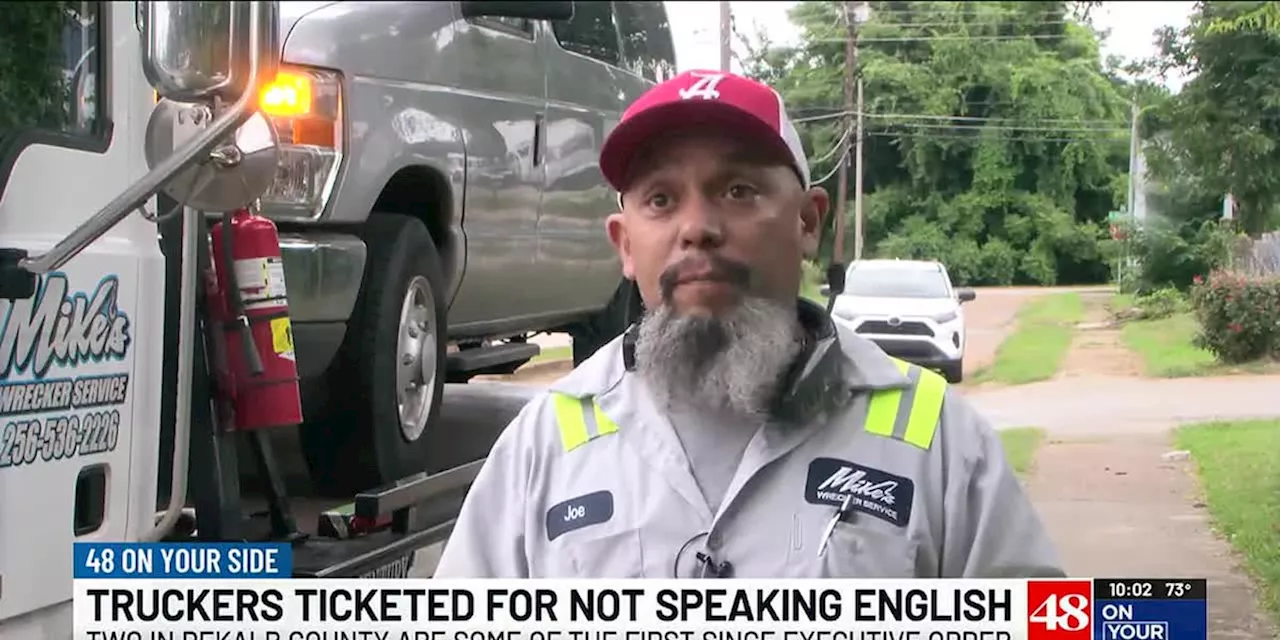Two truck drivers ticketed in DeKalb County for not speaking English