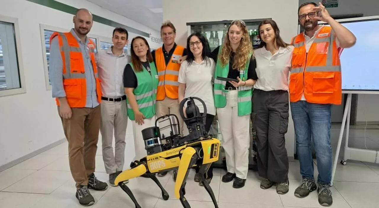 Nuovo aiutante a quattro zampe nel birrificio Heineken: arriva Hops, il cane robotico che supporta la produzione